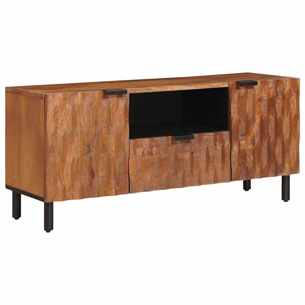 vidaXL ТВ шкаф с чекмедже Финал на кафяво акацие 105 x 33 x 46 см