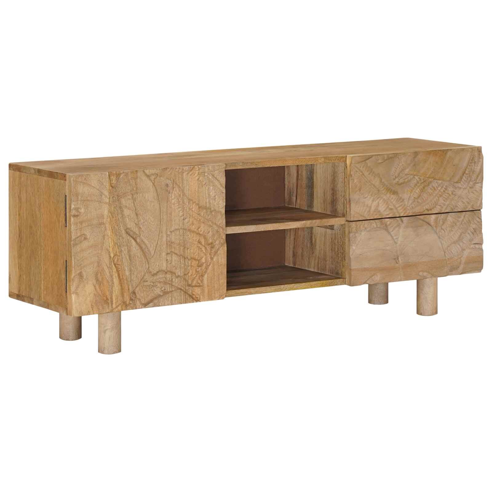 vidaXL ТВ шкаф с чекмедже с рафт със съхранение 110 x 30 x 40 cm