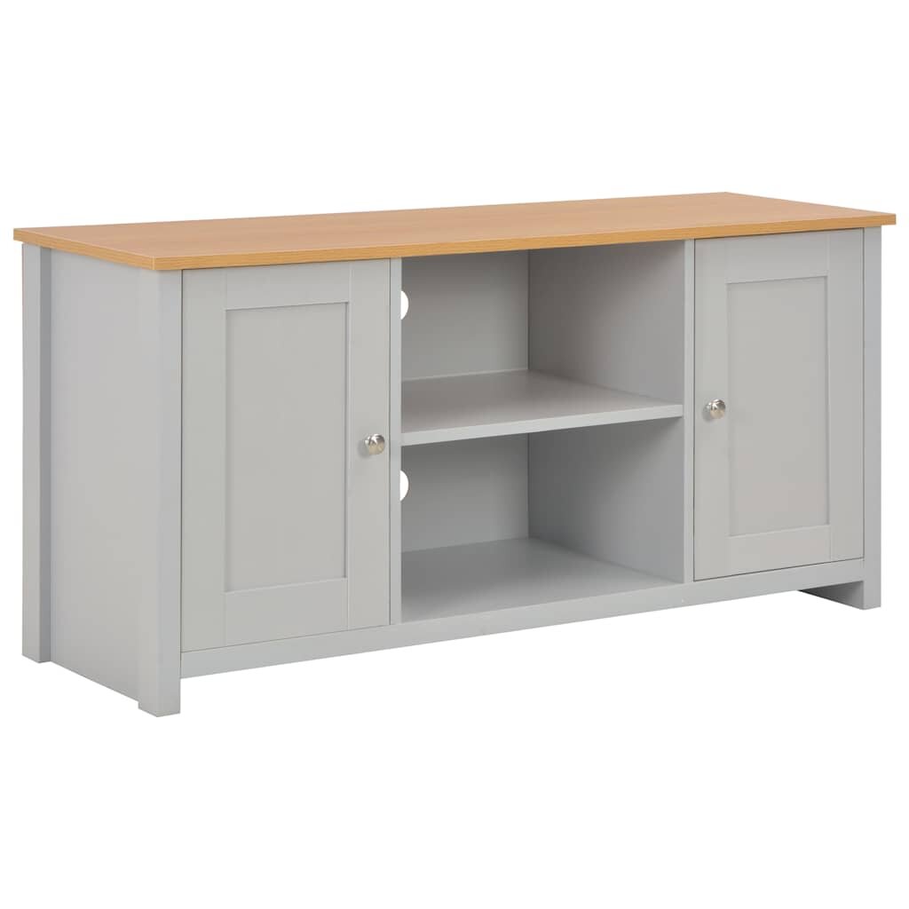 vidaXL ТВ шкаф сив 120x39x58 см