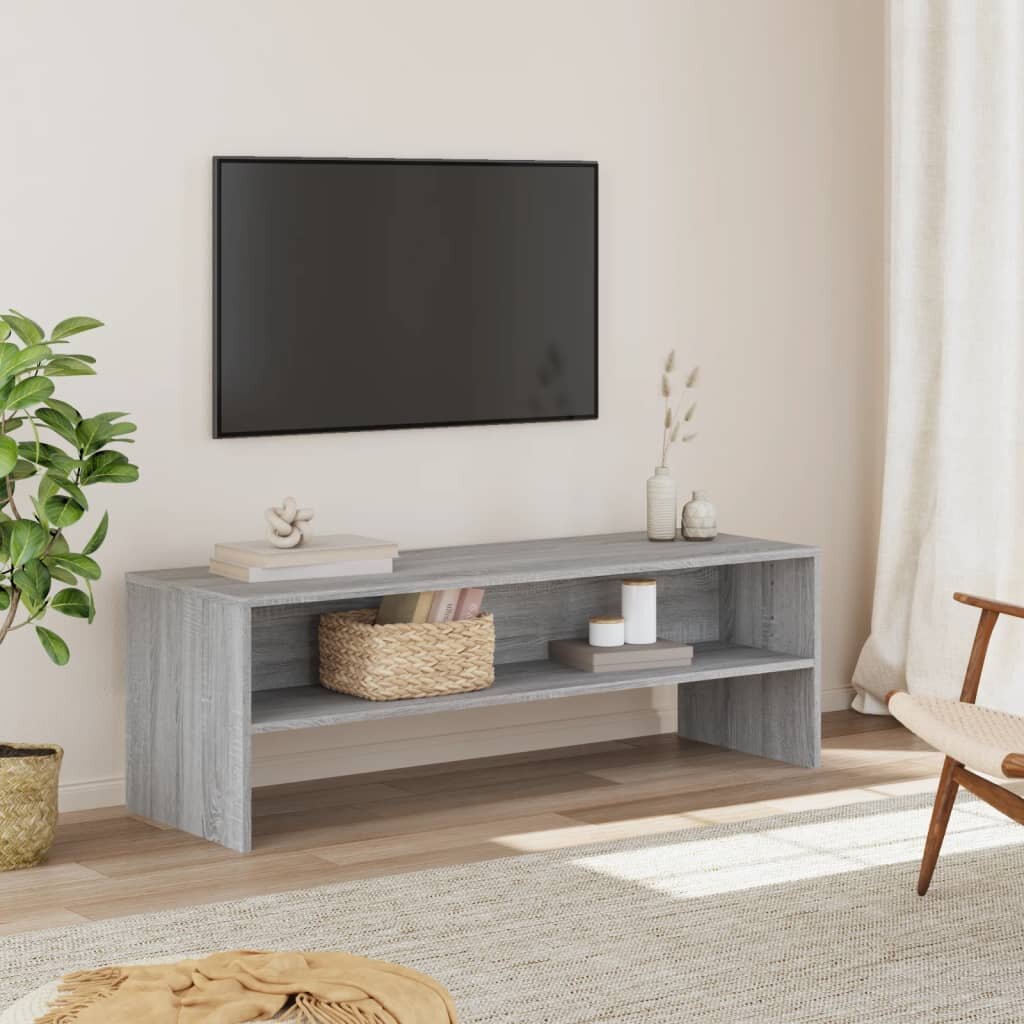 vidaXL ТВ шкаф сив 120x40x40 см инженерно дърво