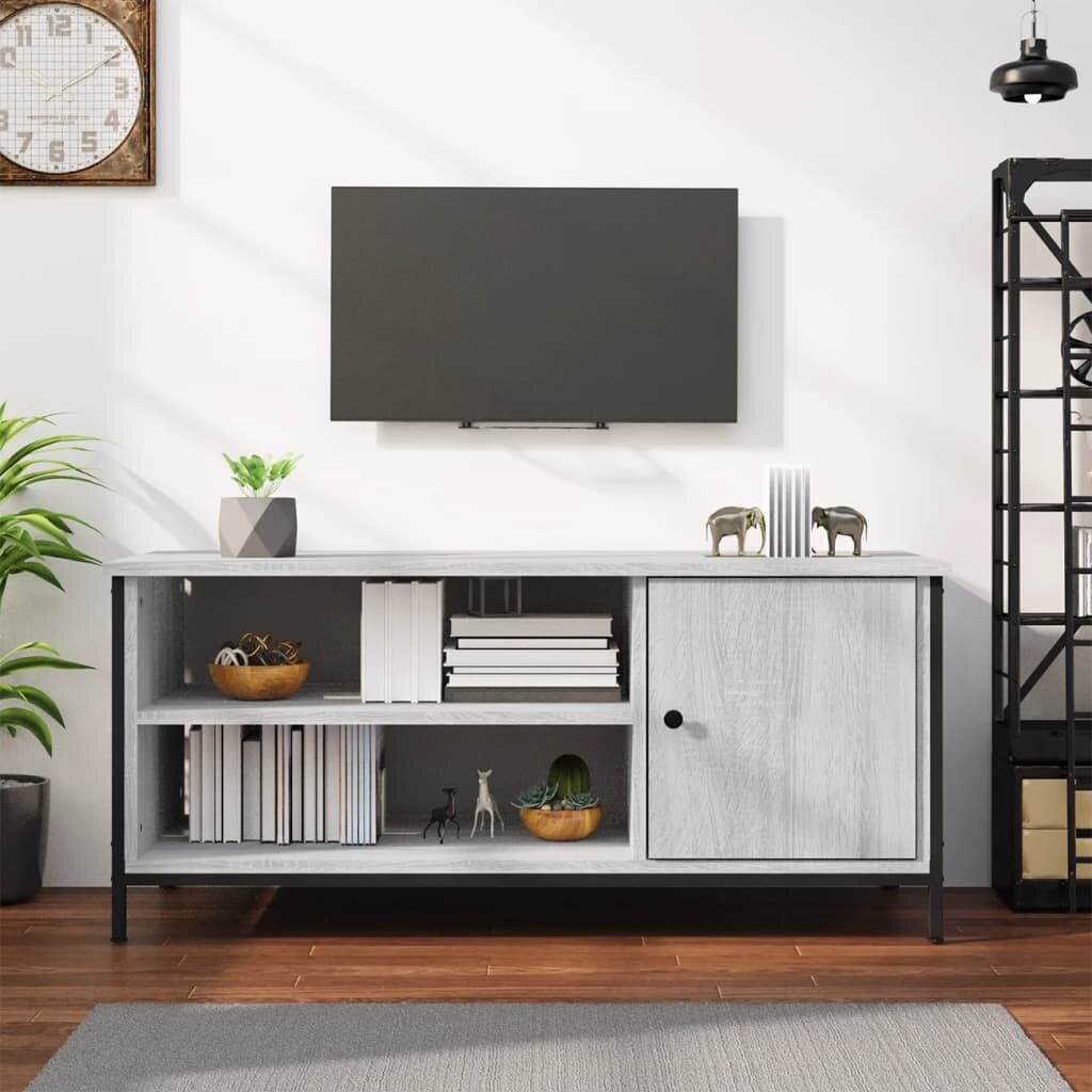 vidaXL ТВ шкаф сив сонома 100x40x45 см инженерно дърво