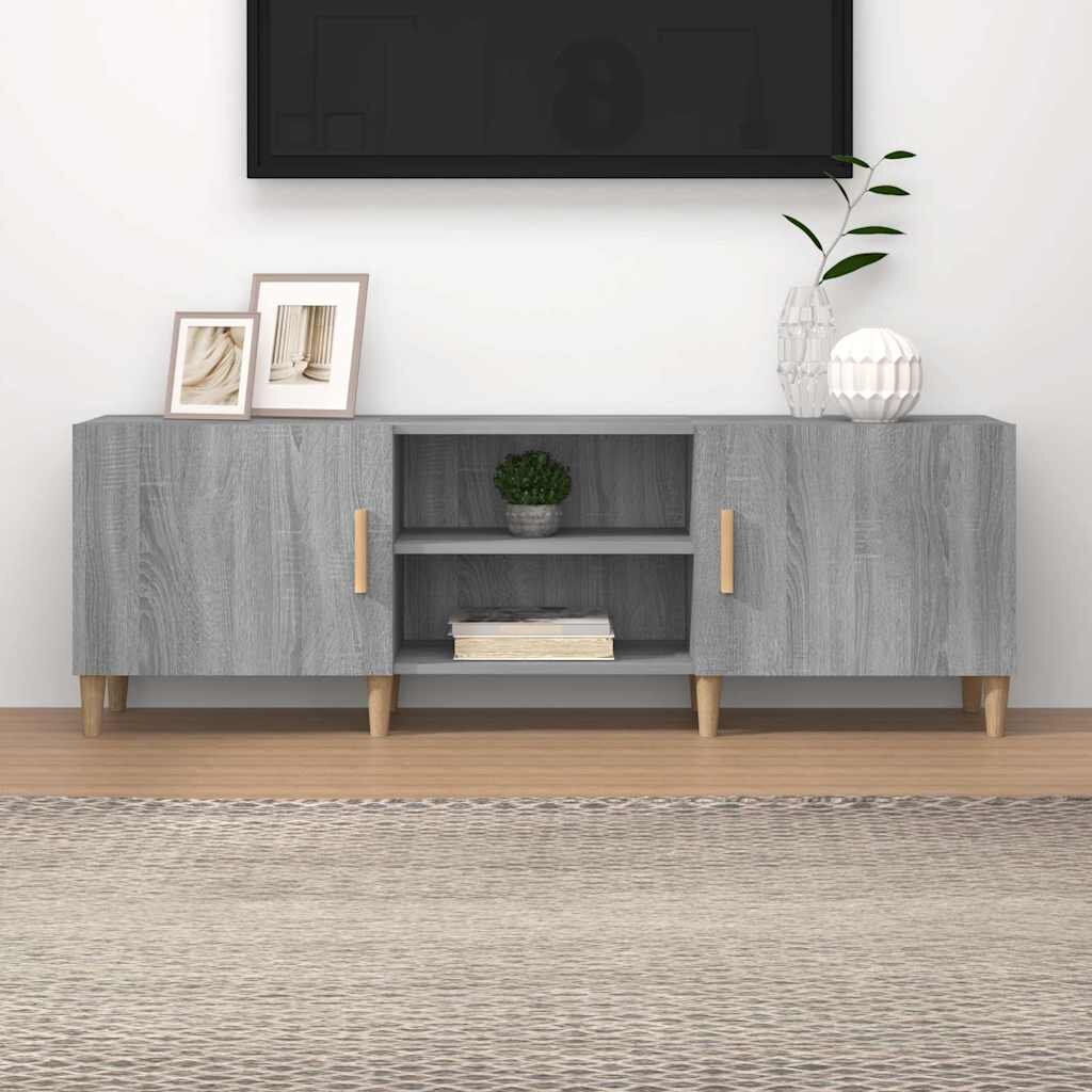 vidaXL ТВ шкаф сив сонома 150x30x50 см инженерно дърво