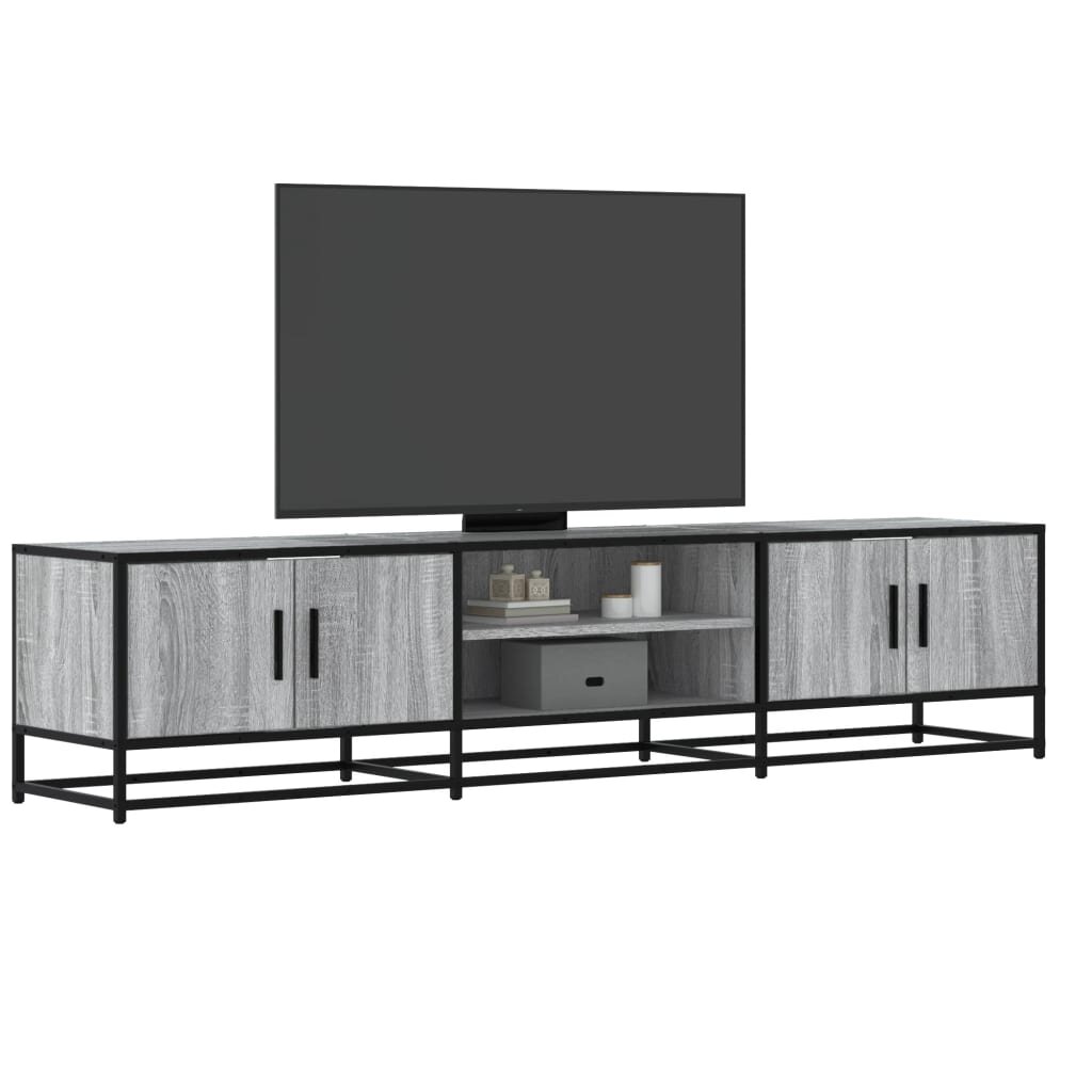 vidaXL ТВ шкаф сив сонома 180x35x41 см инженерно дърво