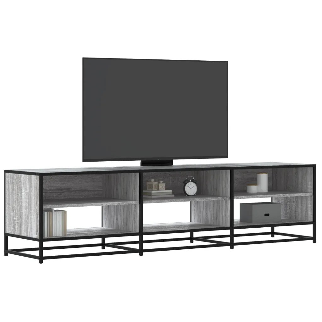 vidaXL ТВ шкаф сив сонома 180x40x46 см инженерно дърво