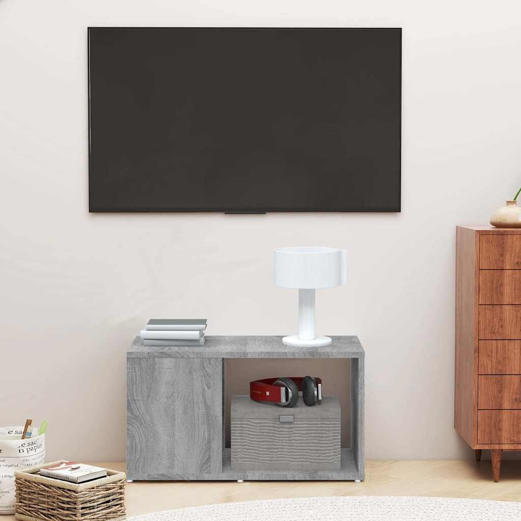 vidaXL ТВ шкаф сив сонома 60x24x32 см инженерно дърво