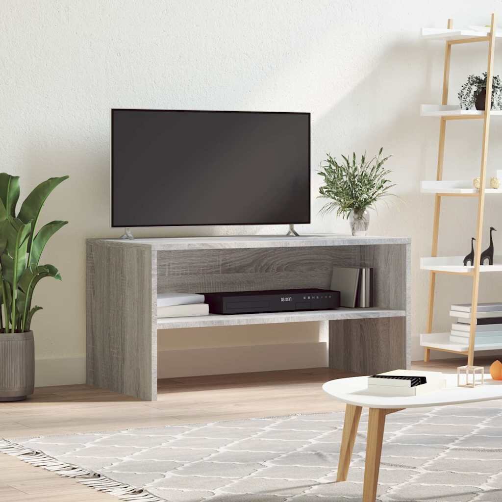 vidaXL ТВ шкаф сив сонома 80x40x40 см инженерно дърво