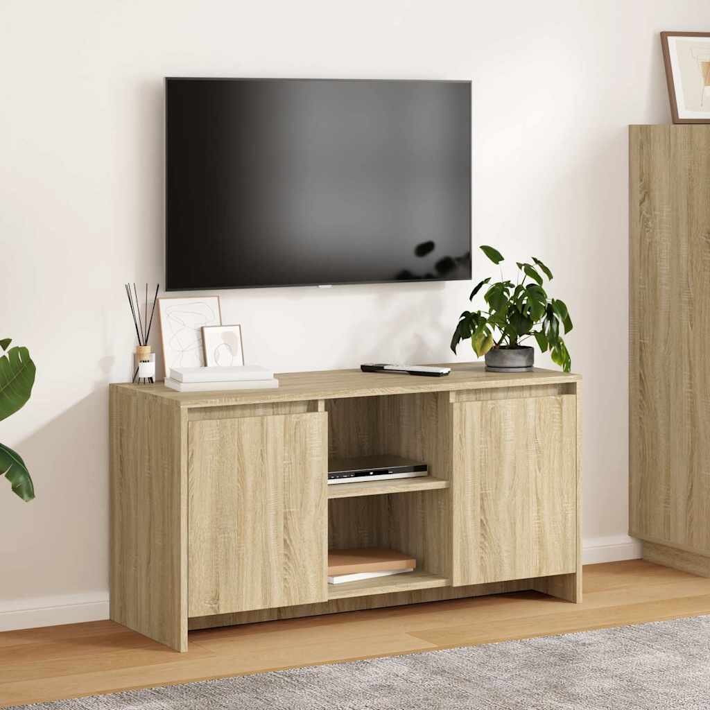 vidaXL ТВ шкаф сонома дъб 102x375x525 см инженерно дърво