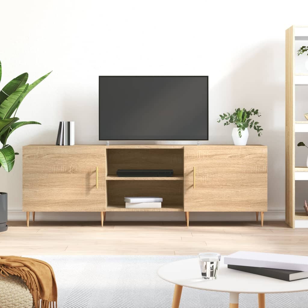 vidaXL ТВ шкаф сонома дъб 150x30x50 см инженерно дърво