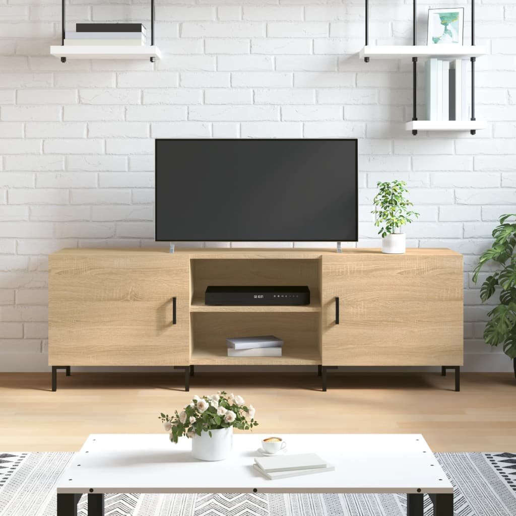vidaXL ТВ шкаф сонома дъб 150x30x50 см инженерно дърво