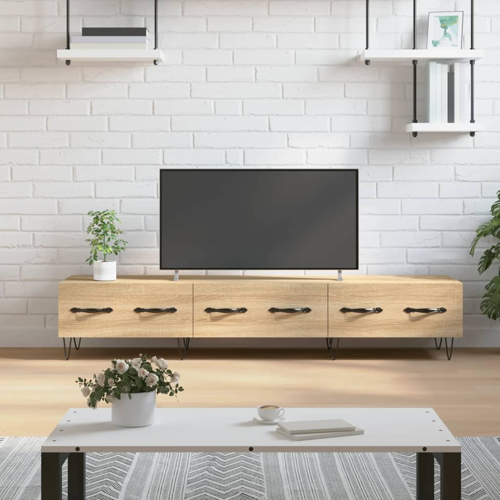 vidaXL ТВ шкаф сонома дъб 150x36x30 см инженерно дърво