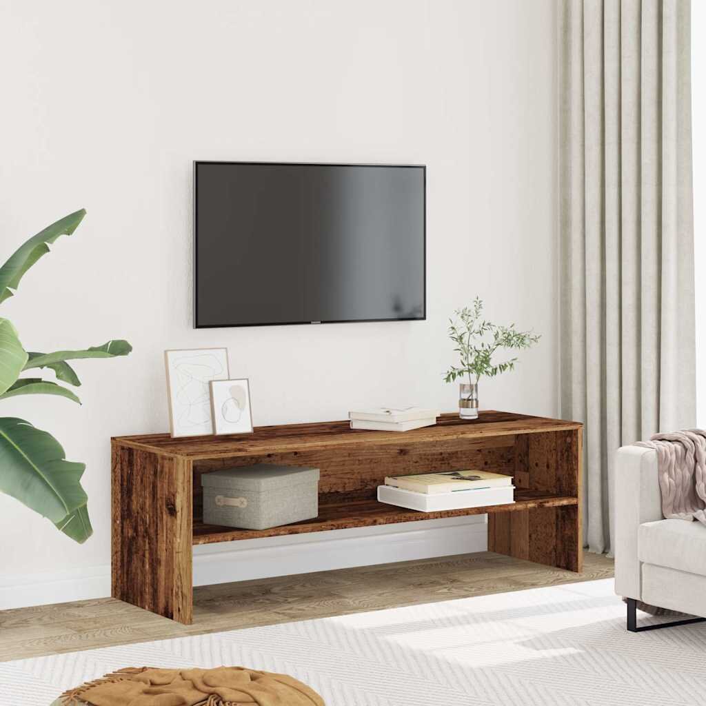 vidaXL ТВ шкаф старо дърво 120x40x40 см инженерно дърво
