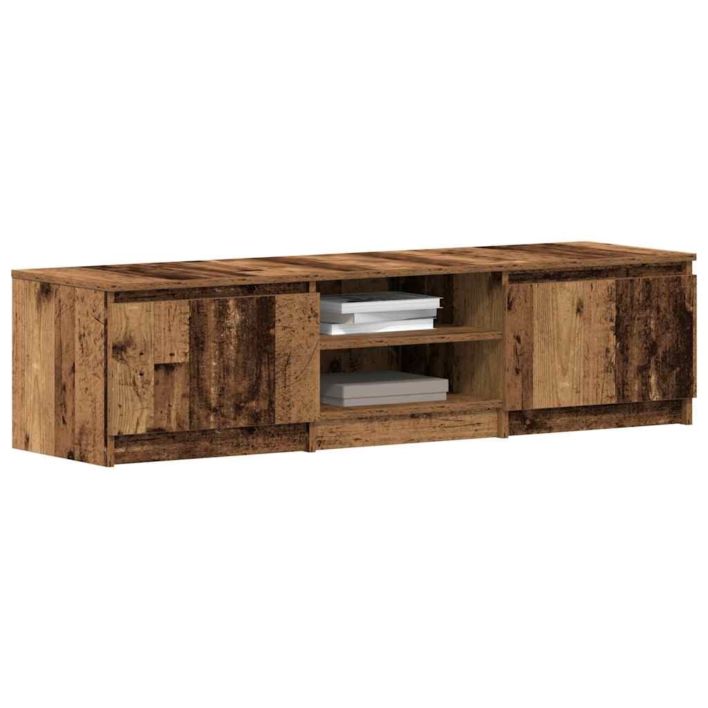 vidaXL ТВ шкаф старо дърво 140x40x36 см инженерно дърво