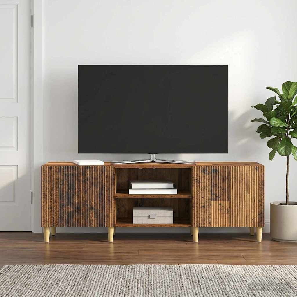 vidaXL ТВ шкаф Старо дърво 150 x 31 x 50 см Инженерна дървесина