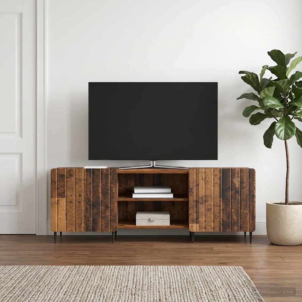 vidaXL ТВ шкаф Старо дърво 150 x 31 x 52 см Инженерна дървесина