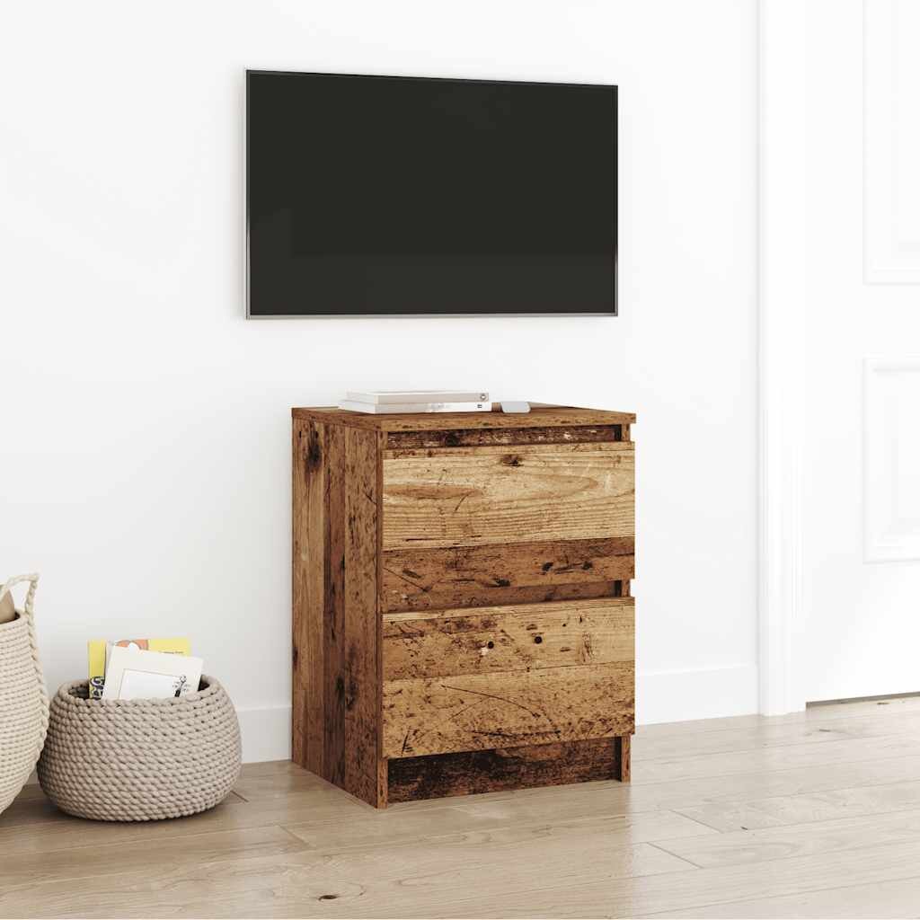 vidaXL ТВ шкаф старо дърво 40x35x54 см инженерно дърво