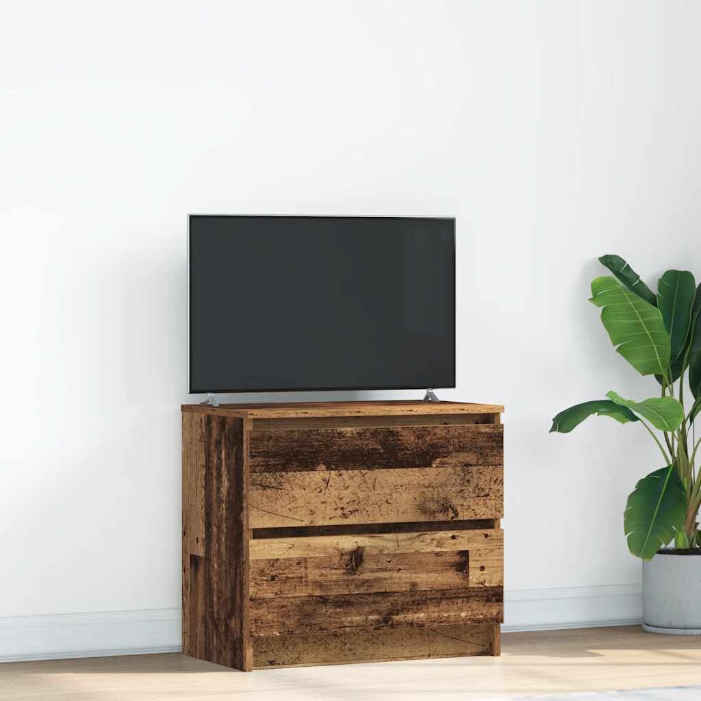vidaXL ТВ шкаф Старо дърво 60x35x54 cm Инженерна дървесина