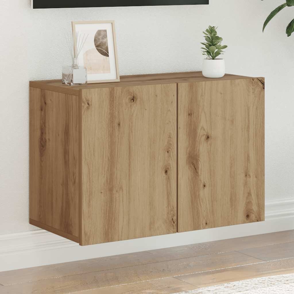 vidaXL ТВ шкаф за стенен монтаж дъб артизан 60x30x41 см