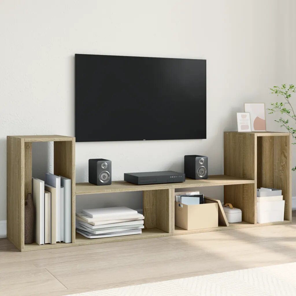vidaXL ТВ шкафове 2 бр дъб сонома 75x30x50 см инженерно дърво