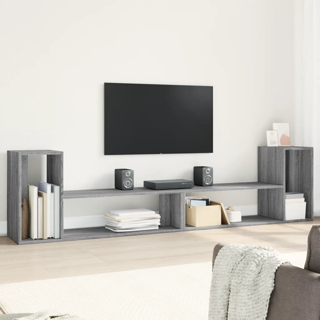 vidaXL ТВ шкафове 2 бр сив сонома 100x30x50 см инженерно дърво