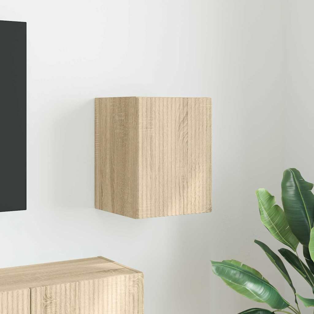 vidaXL TV стенен шкаф 30 x 31 x 40 см Сонома Инженерна дървесина