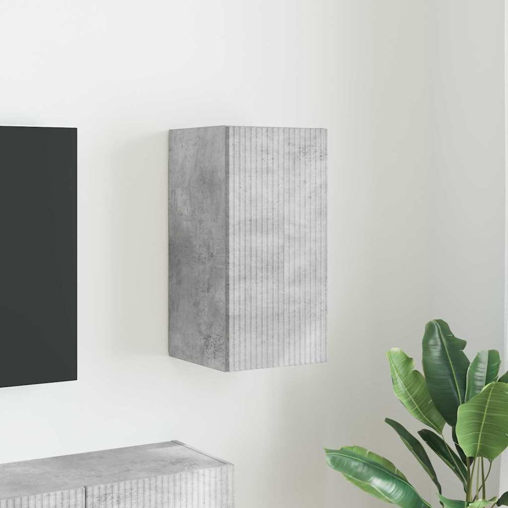 vidaXL TV стенен шкаф 30 x 31 x 60 см Бетон Инженерна дървесина
