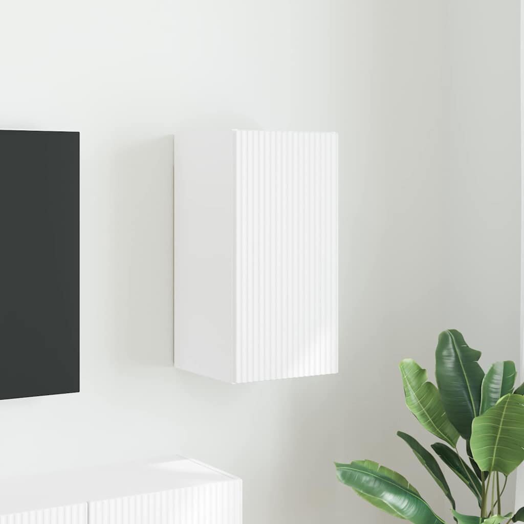 vidaXL TV стенен шкаф 30 x 31 x 60 см Бяло Инженерна дървесина