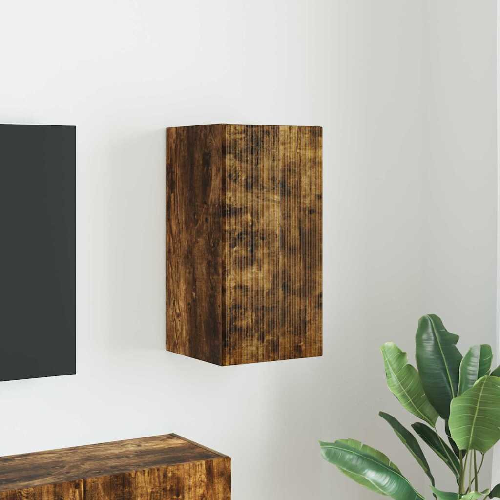 vidaXL TV стенен шкаф 30 x 31 x 60 см Димян дъб Инженерна дървесина