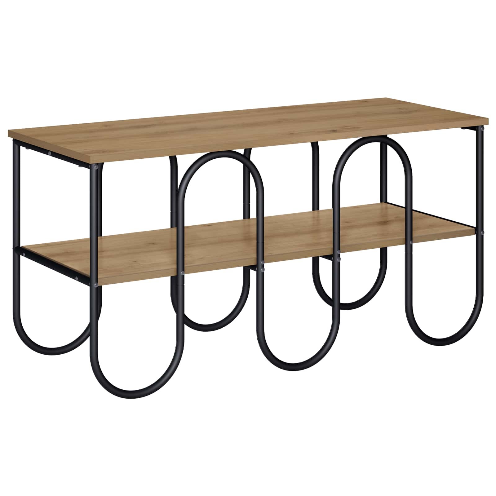 vidaXL ТВ стойка 100 x 40 x 50 cm Дъб артизан Инженерна дървесина