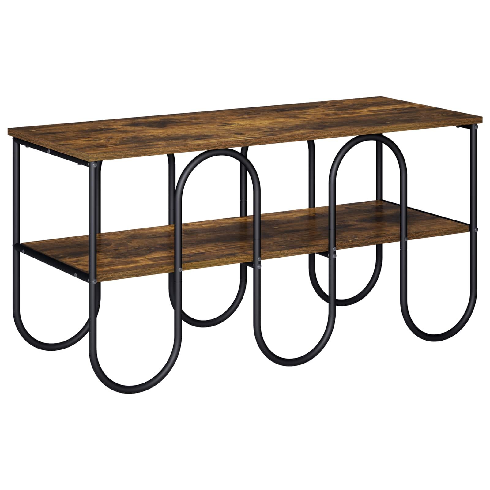vidaXL ТВ стойка 100 x 40 x 50 cm Опушен дъб Инженерна дървесина