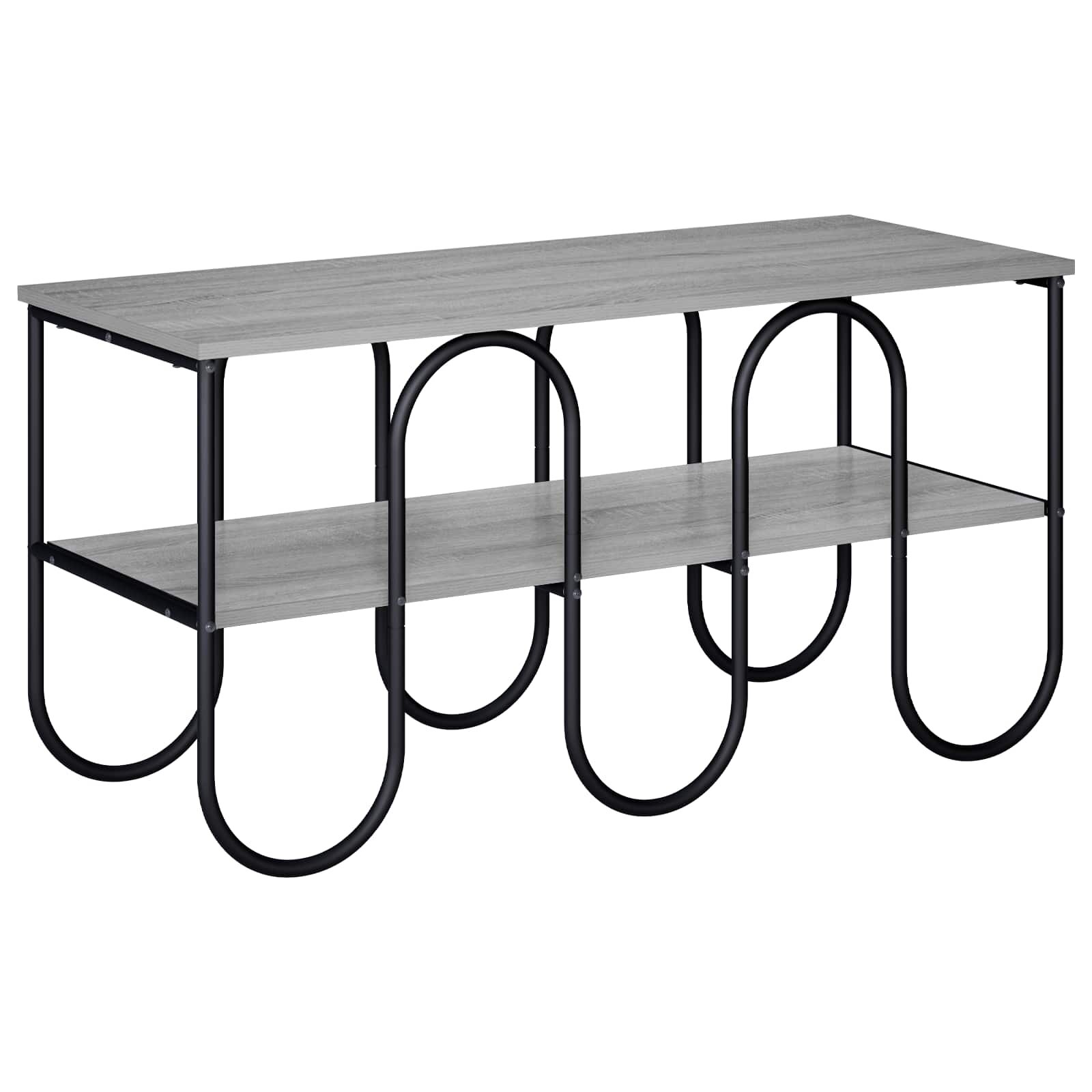 vidaXL ТВ стойка 100 x 40 x 50 cm Сив Сонома Инженерна дървесина