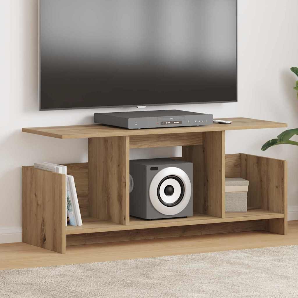 vidaXL ТВ стойка 102 x 35 x 45 см Дъб Инженерна дървесина