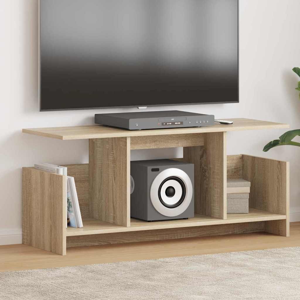 vidaXL ТВ стойка 102 x 35 x 45 см Сонома дъб Инженерна дървесина