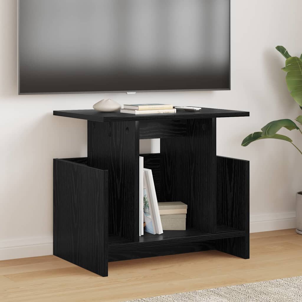 vidaXL ТВ стойка 50 x 35 x 45 cm Черния дъб Инженерна дървесина