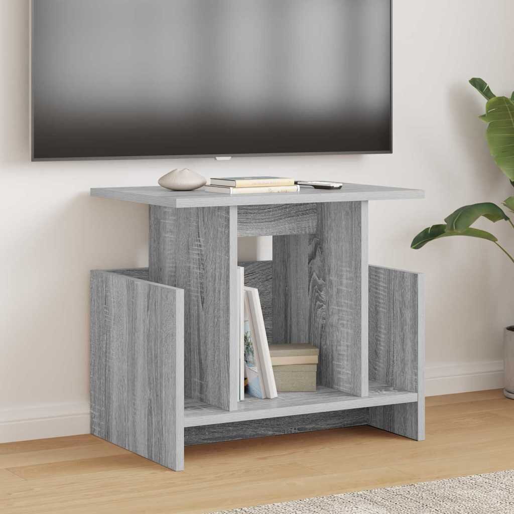 vidaXL ТВ стойка 50 x 35 x 45 cm Сив Сонома Инженерна дървесина
