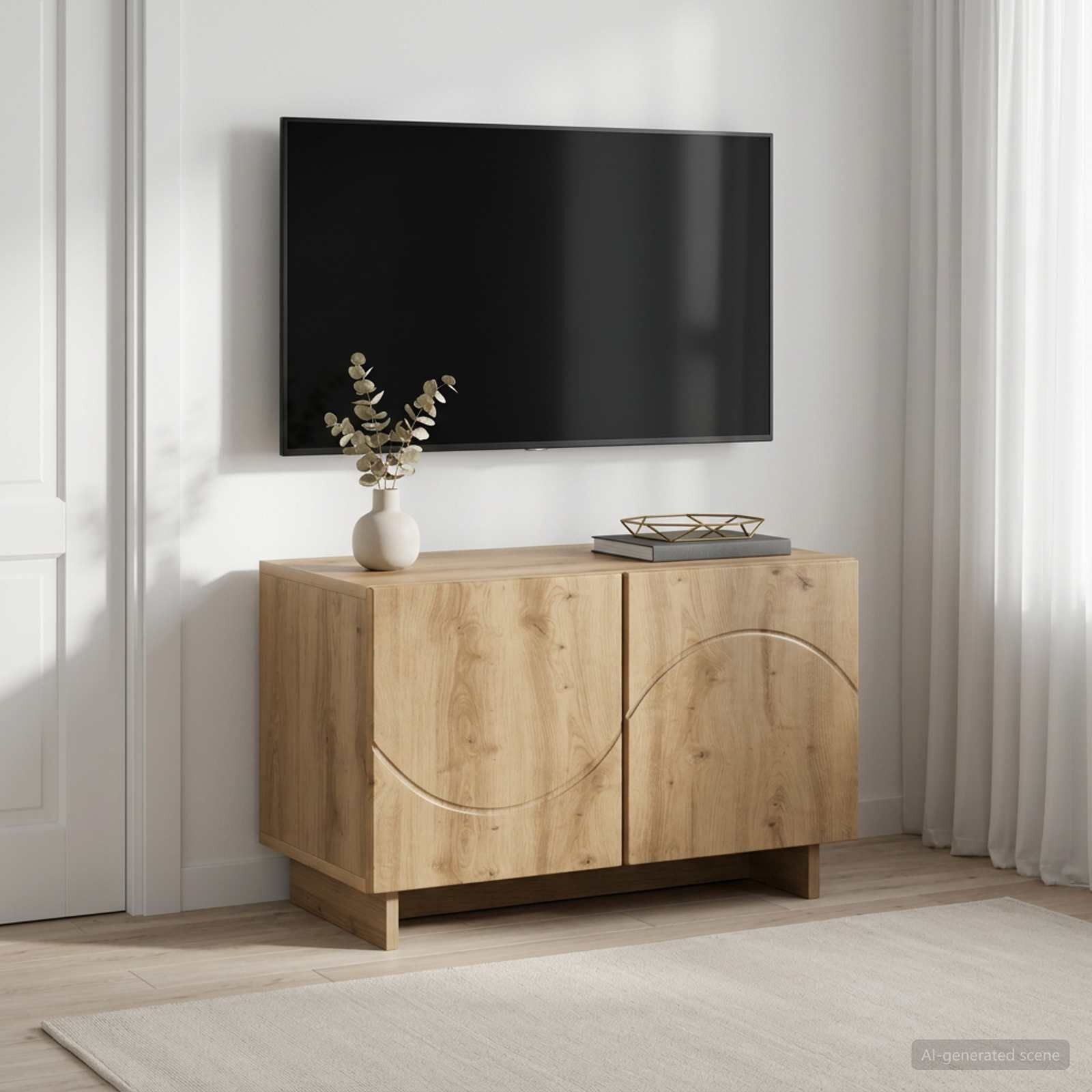 vidaXL ТВ стойка 60 x 34.5 x 40 cm Дъб артизан Инженерна дървесина