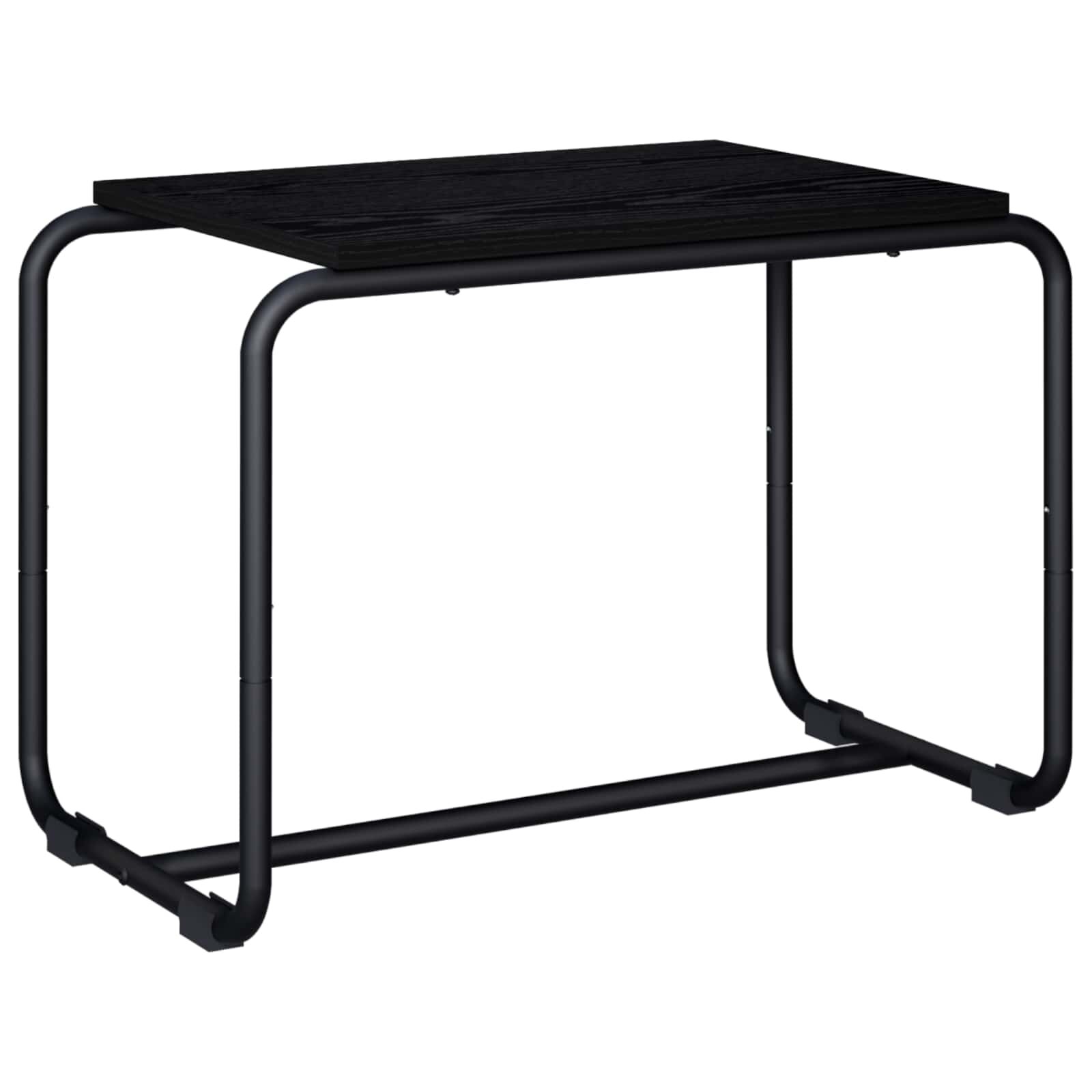 vidaXL ТВ стойка 60 x 35.5 x 42 cm Черен дъб Инженерна дървесина