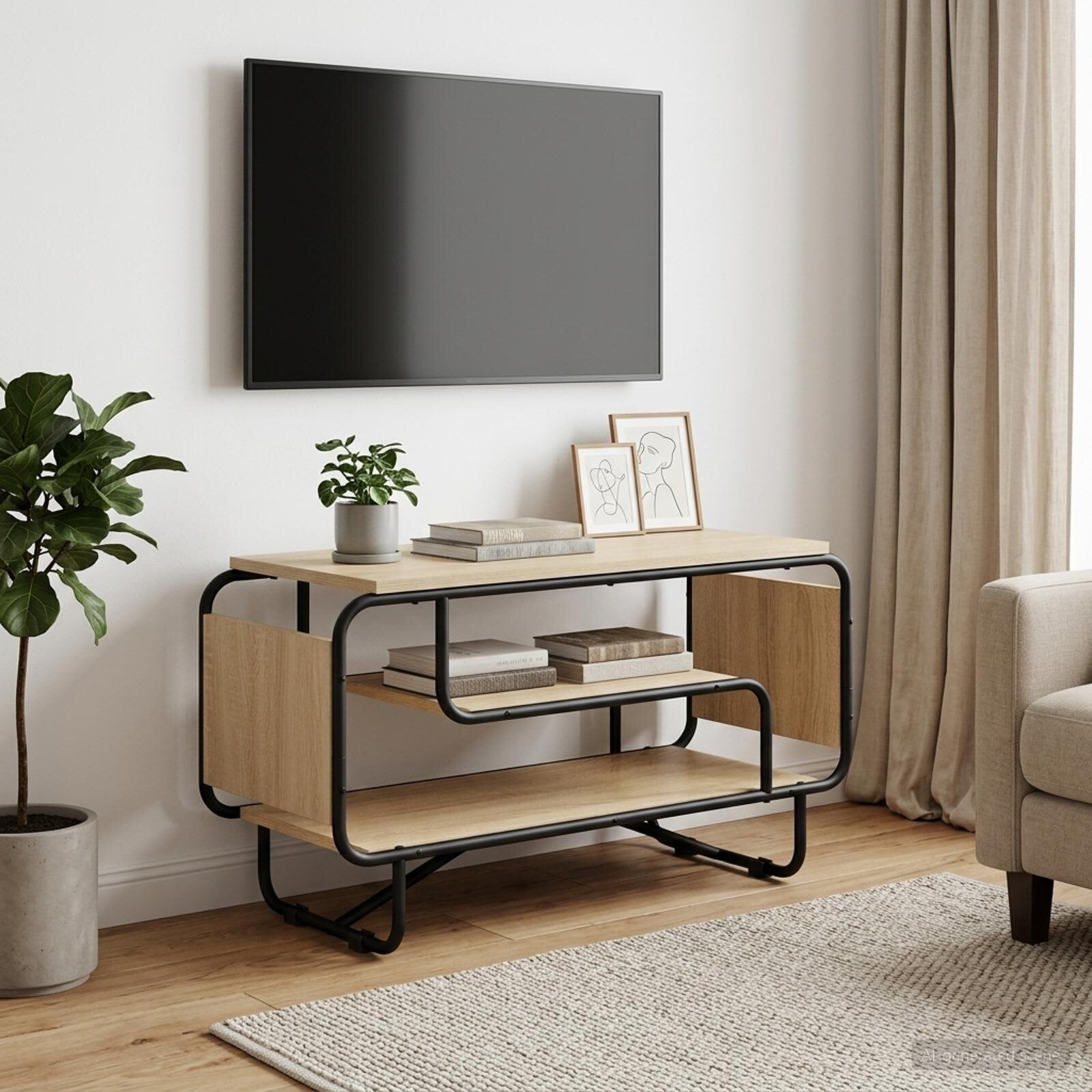 vidaXL ТВ стойка 80 x 36 x 45 см Дъб сонома