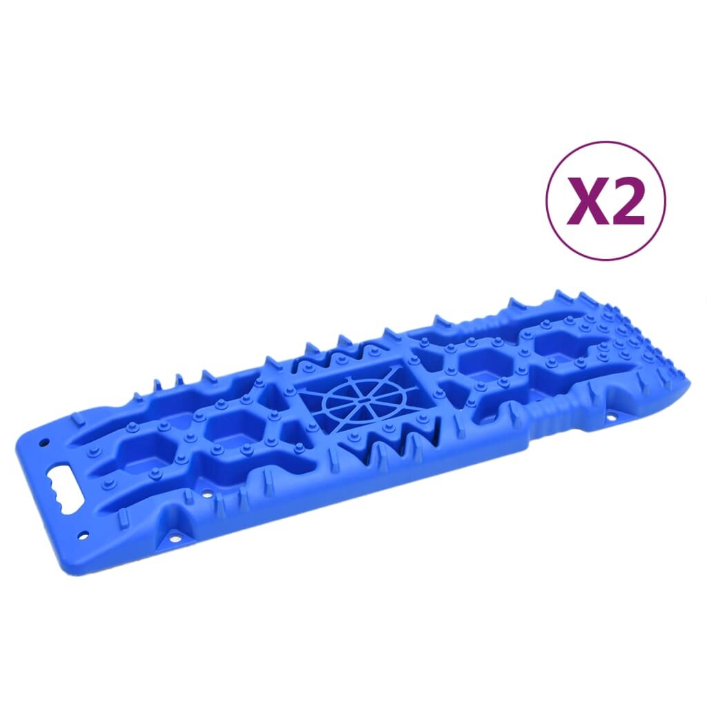 vidaXL Тягови дъски 2 бр сини 107х31х7 см найлон