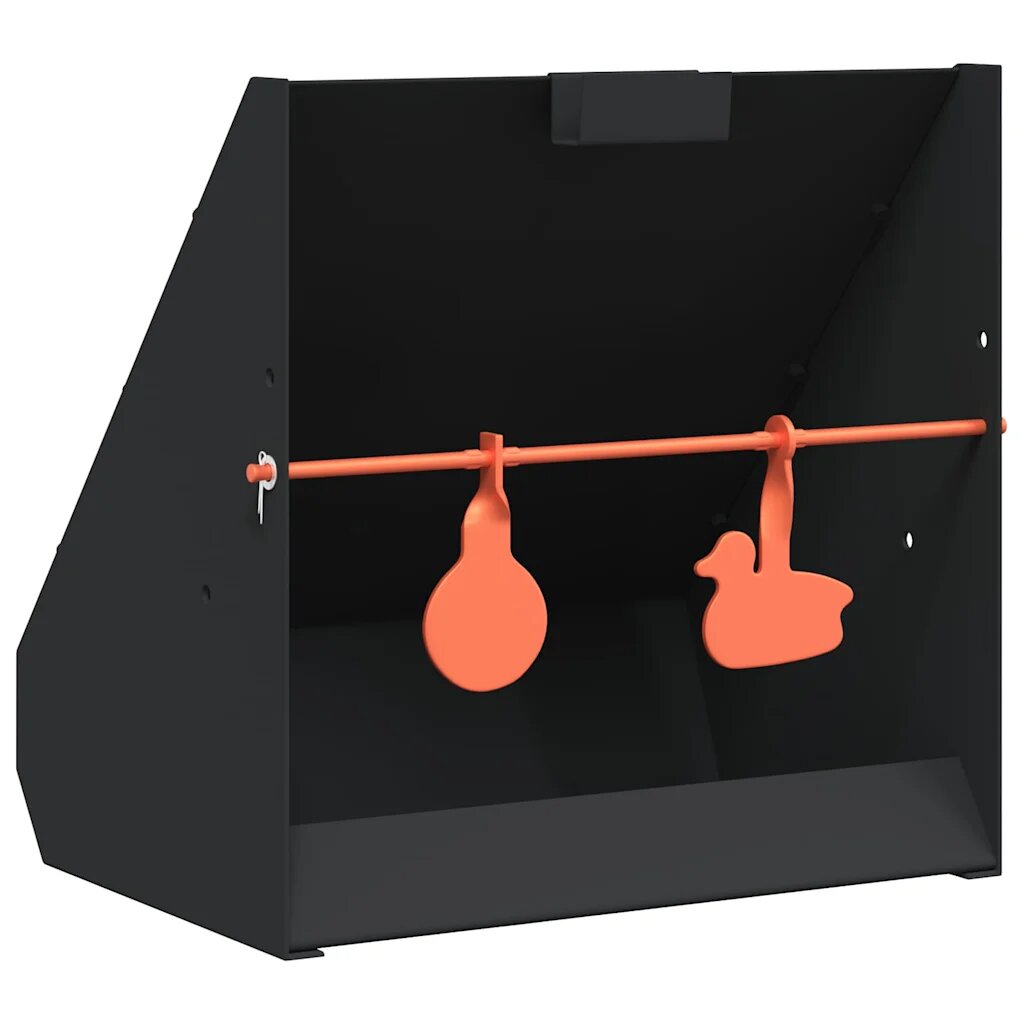vidaXL Уловител за сачми Черно 31 x 23 x 315 см Стомана
