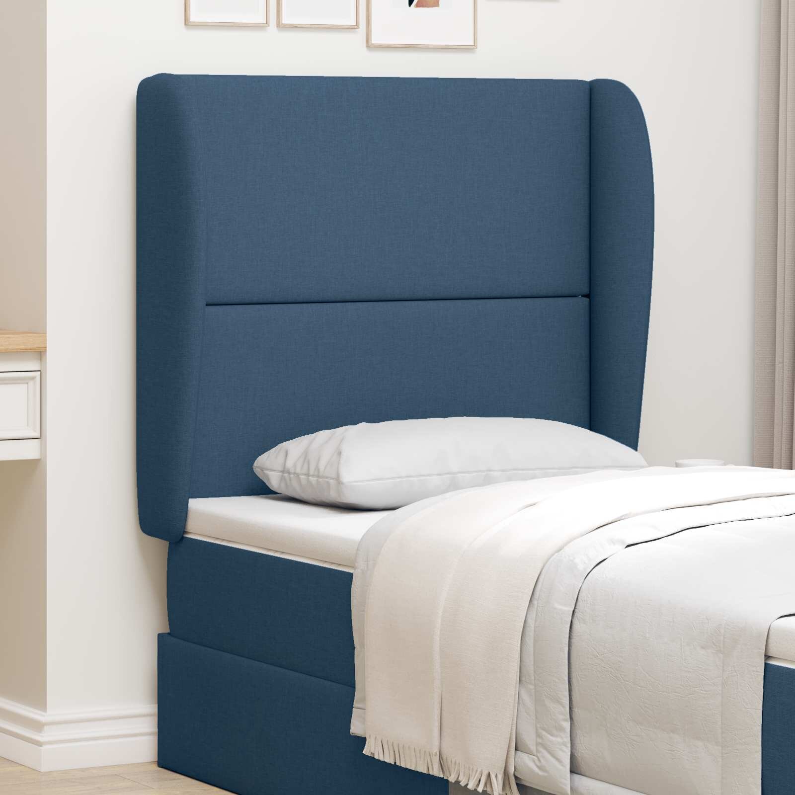 vidaXL Ушичка на таблата Синьо 80 x 23 x 6 см текстил