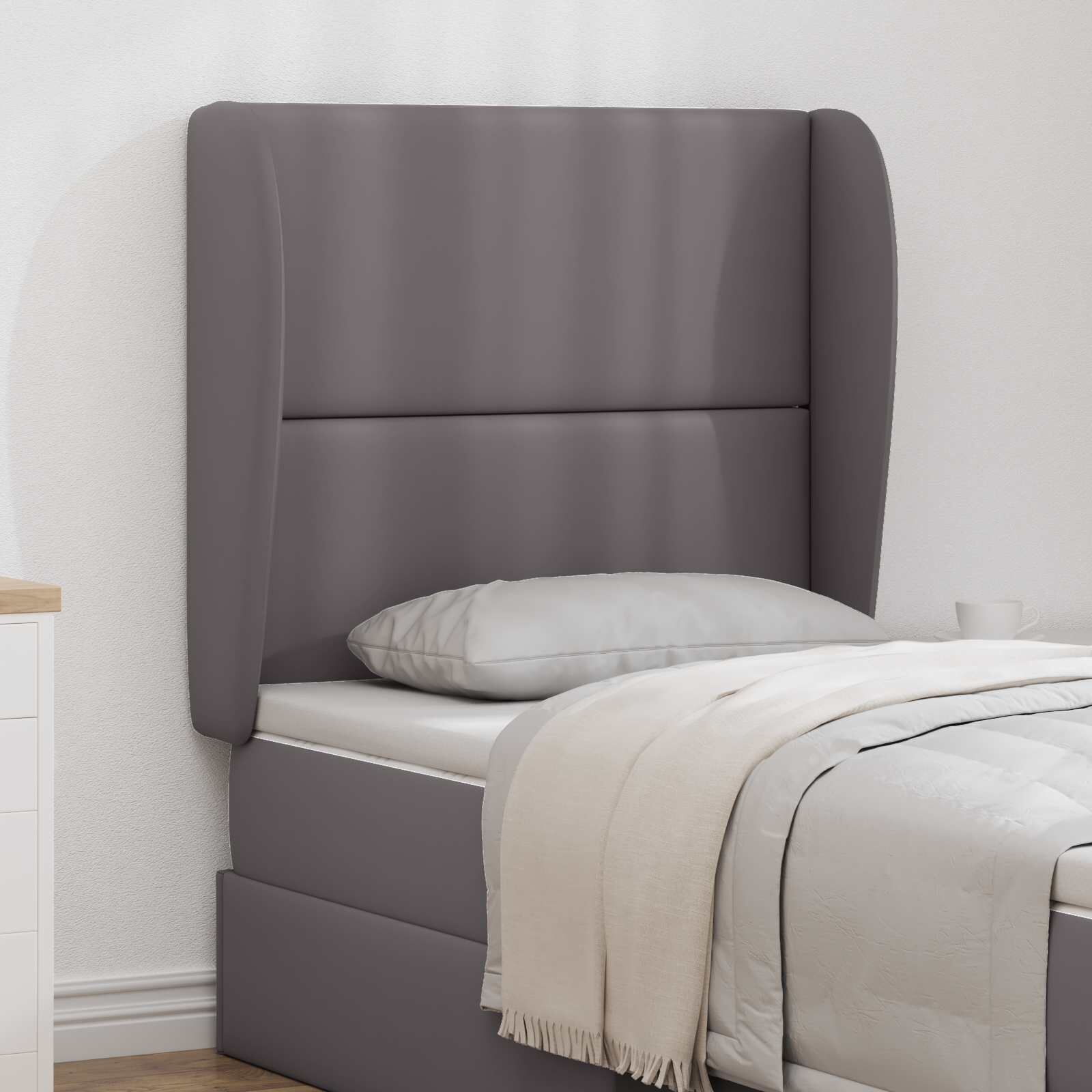 vidaXL Ушичка на таблата Тъмен сив 80 x 23 x 6 см ПВЦ