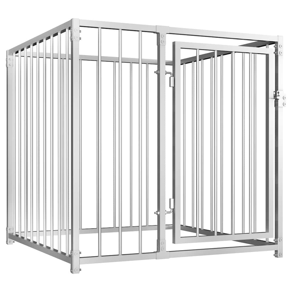 vidaXL Външна клетка за кучета 100x100x100 см