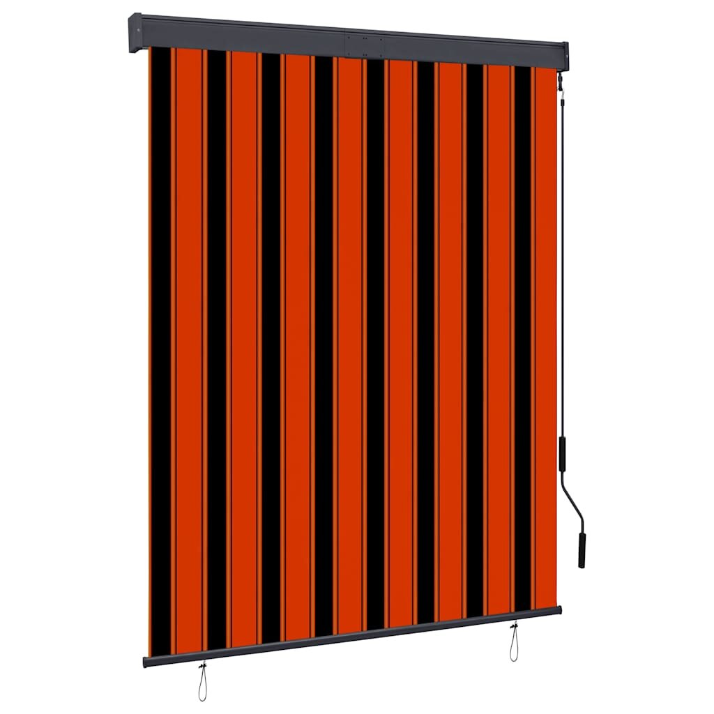 vidaXL Външна ролетна щора 140x250 см оранжево и кафяво
