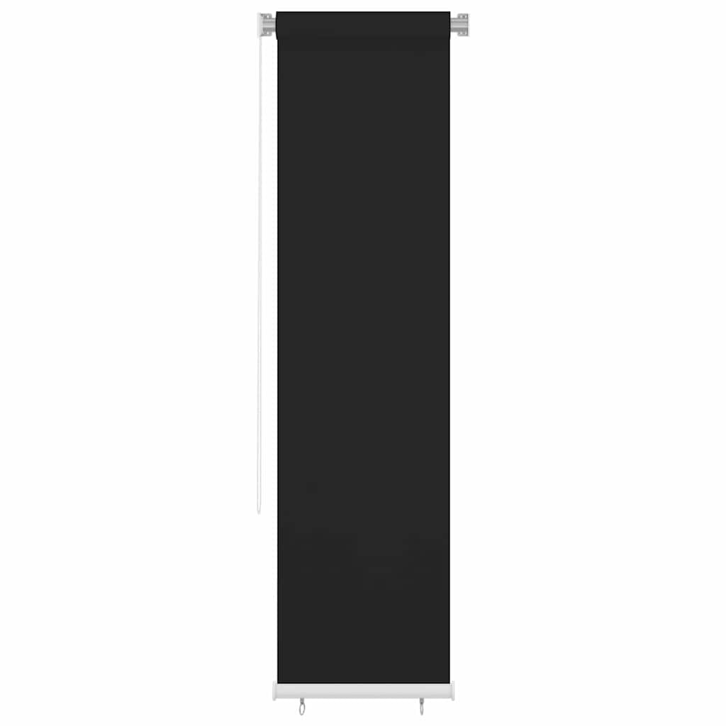 vidaXL Външна ролетна щора 65(Ш)x230(В) см черна HDPE