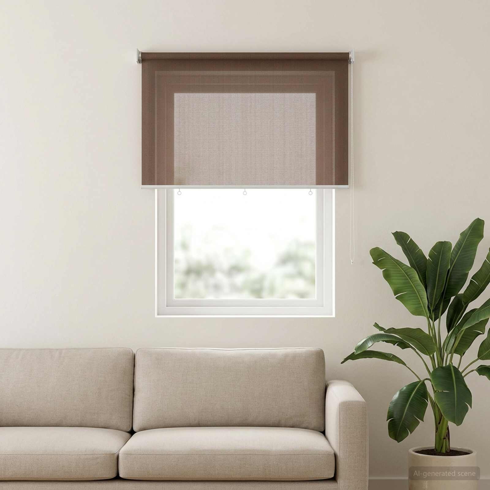 vidaXL Външна ролетна щора с блокировка на UV 90% Таупе 220 x 140 cm
