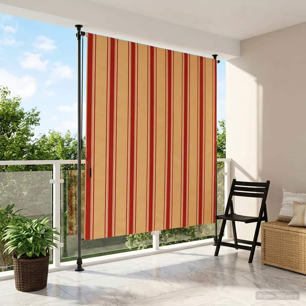 vidaXL Външна ролкова завеса Многоцветен 100 x 270 cm