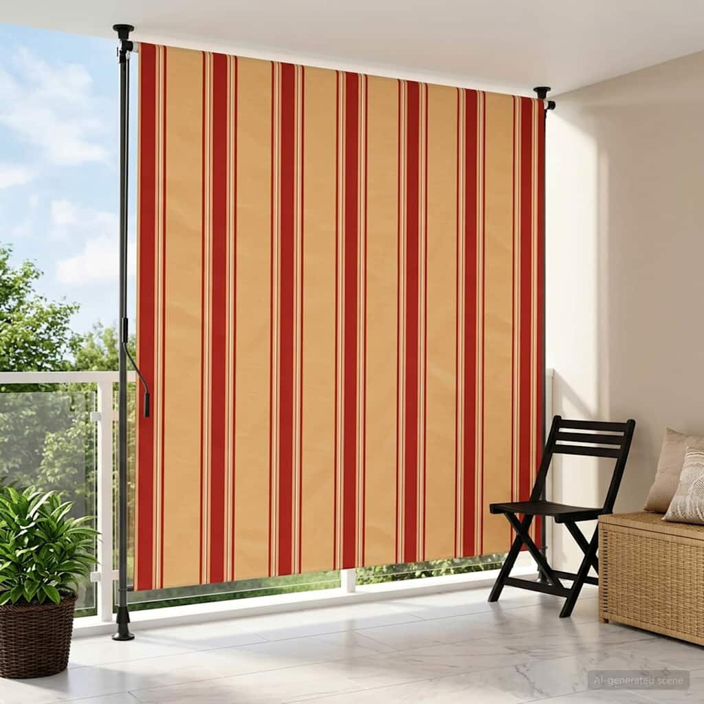 vidaXL Външна ролкова завеса Многоцветен 120 x 270 cm