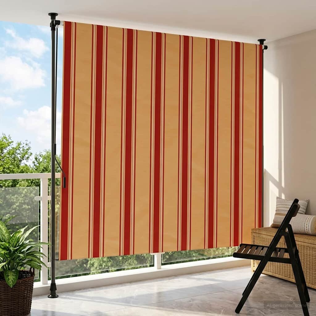 vidaXL Външна ролкова завеса Многоцветен 150 x 270 cm