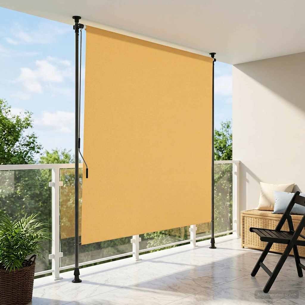 vidaXL Външна ролкова завеса Пясък 120 x 270 cm