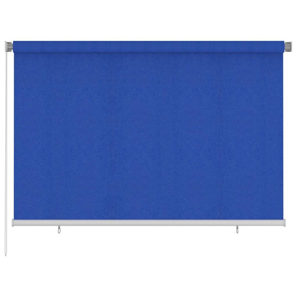 vidaXL Външна роло щора 220x140 см синя HDPE